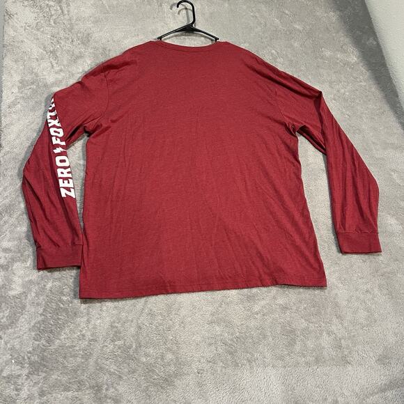 Zero Foxtrot Shirt Mens 2XL XXL Red Eat Lightning Long Sleeve Military Shirt - Picture 7 of 8
